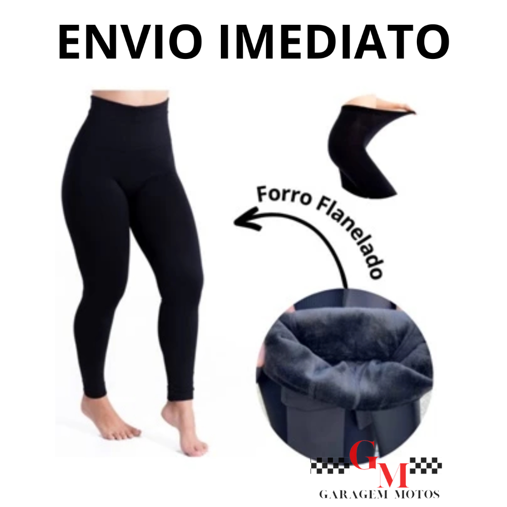 Meia Calça Sem Pés Segunda Pele Forrada Com Pelinho fio 40 Grossa De Inverno Feminina