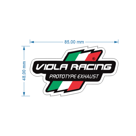 Adesivo Viola Racing para Ponteira  | Impressão Premium e Laminação Antirrisco