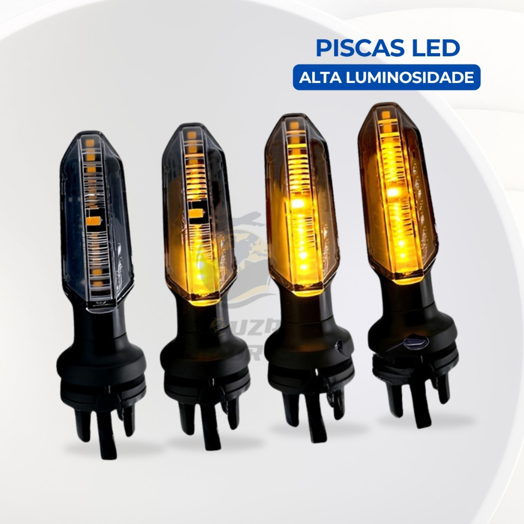 Kit Completo 4 Piscas LED Sequenciais Honda - Design Premium para Twister 250F, Fan e Titan em Oferta na Shopee