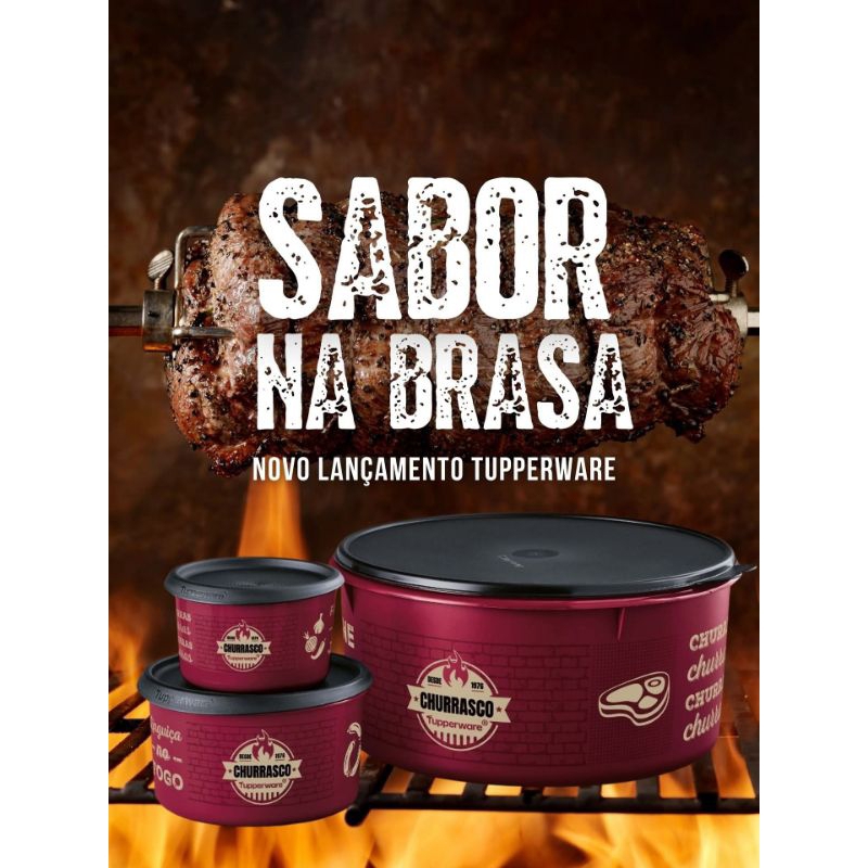 Kit  Mágica Sabor na Brasa churrasco Tupperware