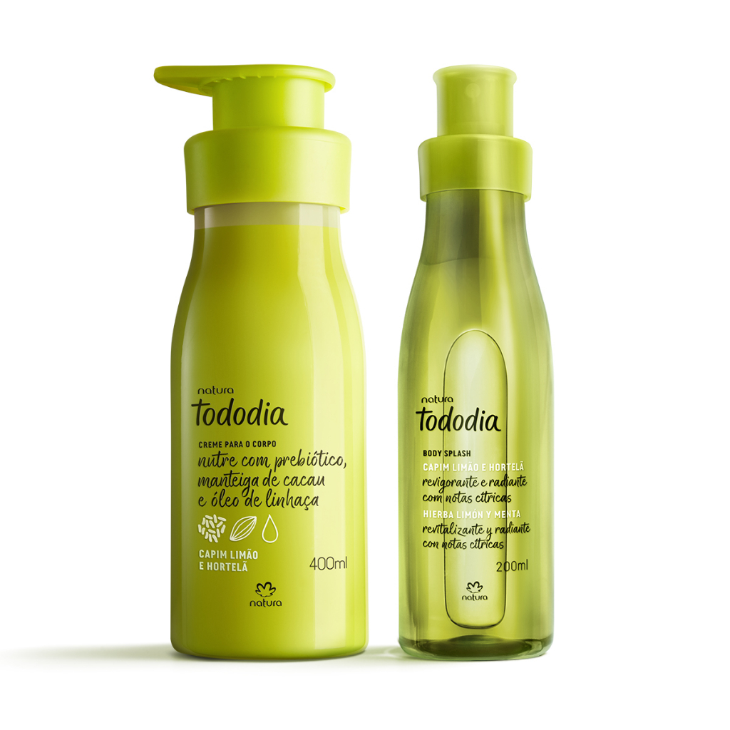 Kit Natura Tododia Capim Limão e Hortelã com Hidratante e Body Splash (2 produtos)
