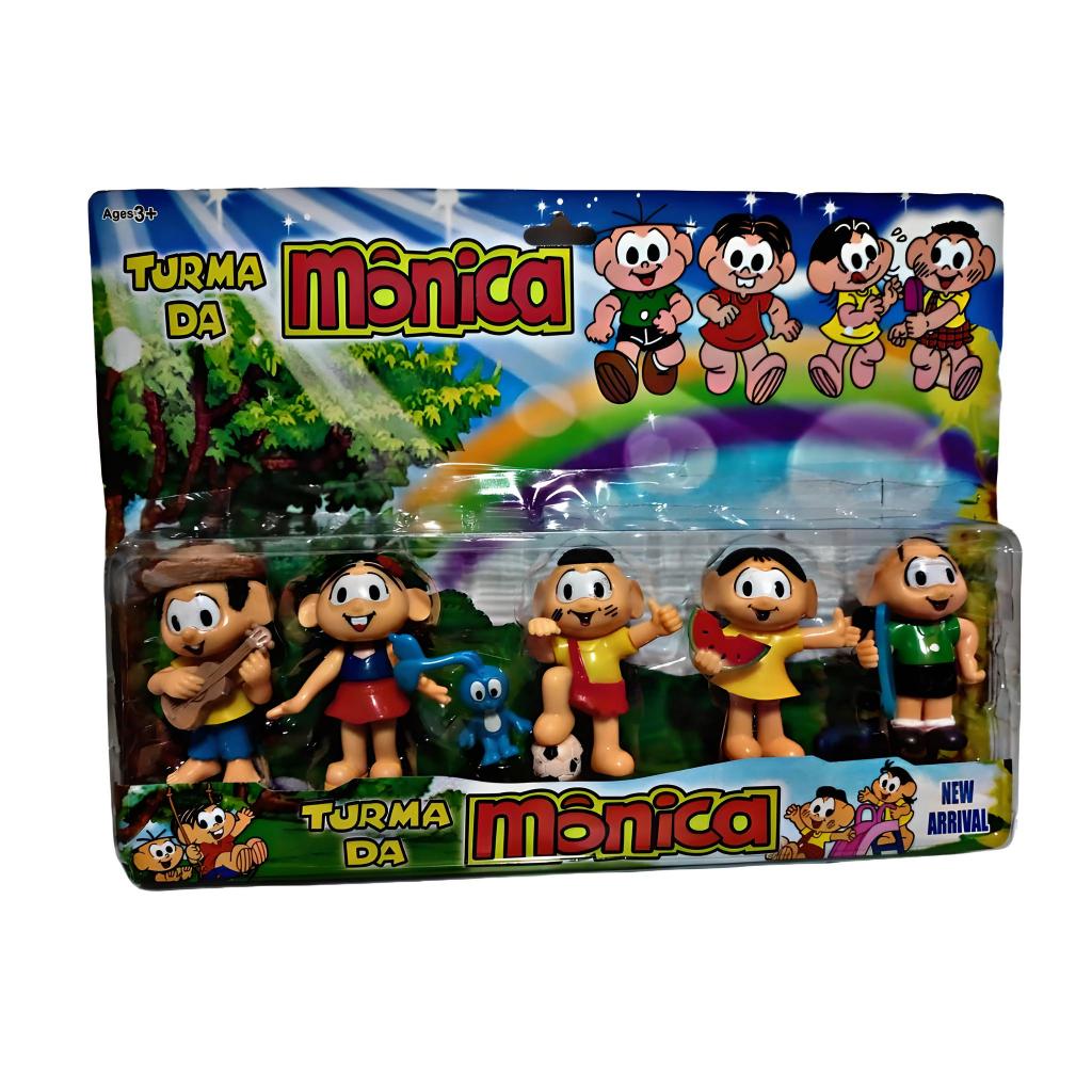 Cartela Bonecos Turma Da Monica Com 5 Personagens Colecionável PVC Miniatura em Oferta na Shopee