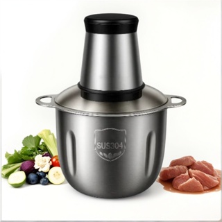 Picador De Alimentos Moedor Elétrico Triturador Potente Carne Legumes Temperos Inox 110v/220v NO BRASIL Pronta Entrega em Oferta na Shopee