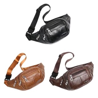 Pochete De Couro Masculina Femenina Bolsa de Cintura Motoboy em Oferta na Shopee