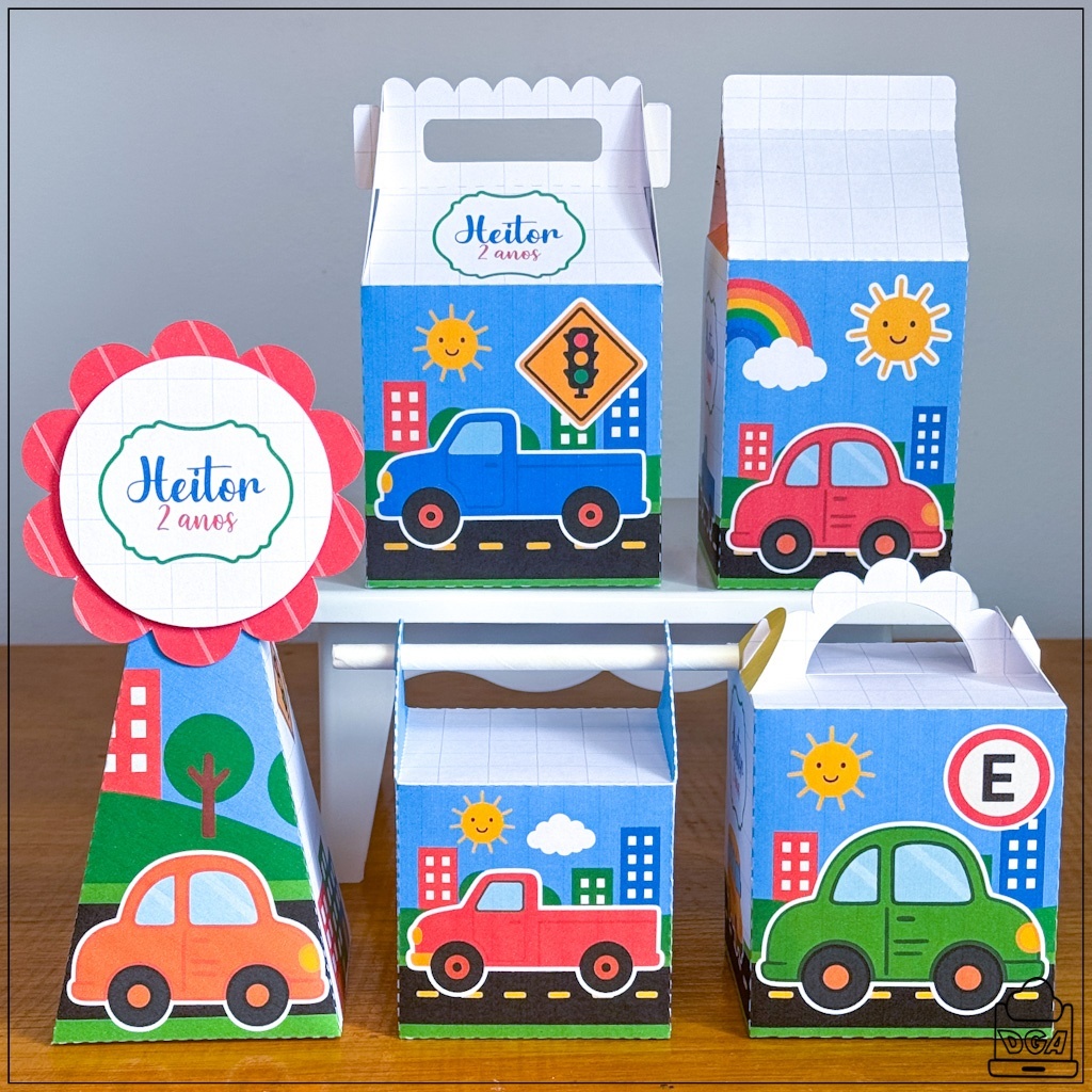 KIT FESTA CARRINHOS -PEGUE MONTE - LEMBRANCINHAS PERSONALIZADAS -CAIXINHAS LEMBRANCINHAS PERSONALIZADAS