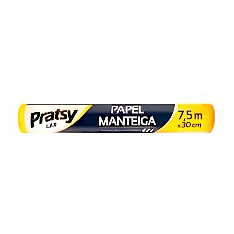 Papel Manteiga Pratsy 7,5x30cm Para Alimento