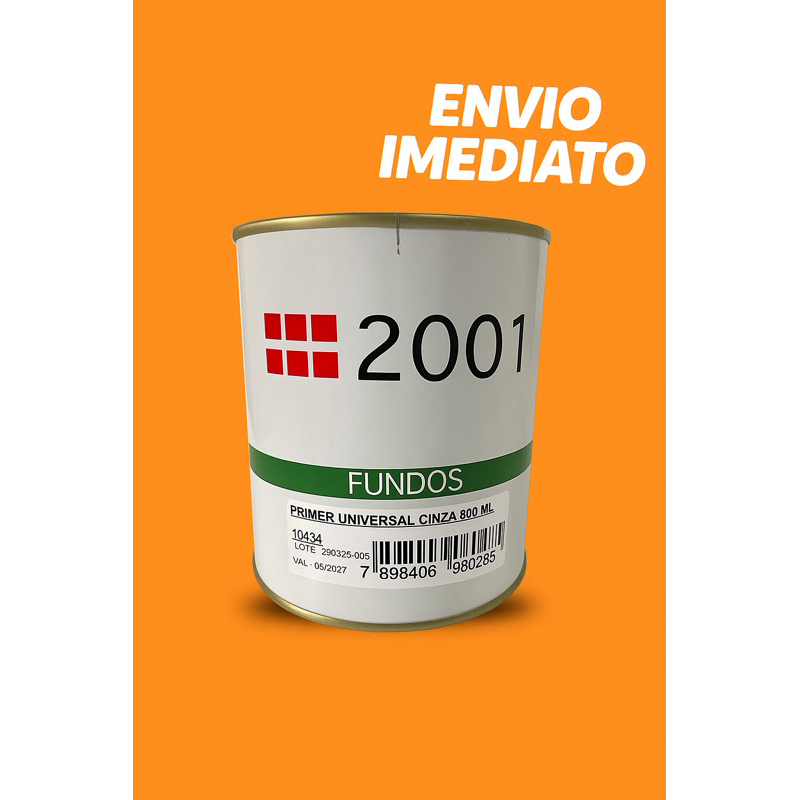 Primer Universal automotivo Cinza 900ml 2001 – Alta Aderência e Proteção em Oferta na Shopee