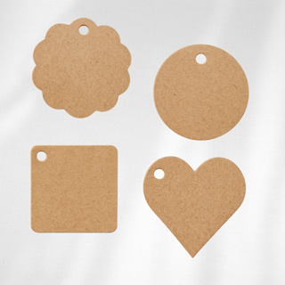 Tag para lembrancinhas em papel kraft, tags para logomarcas, tags mimo cliente em Oferta na Shopee