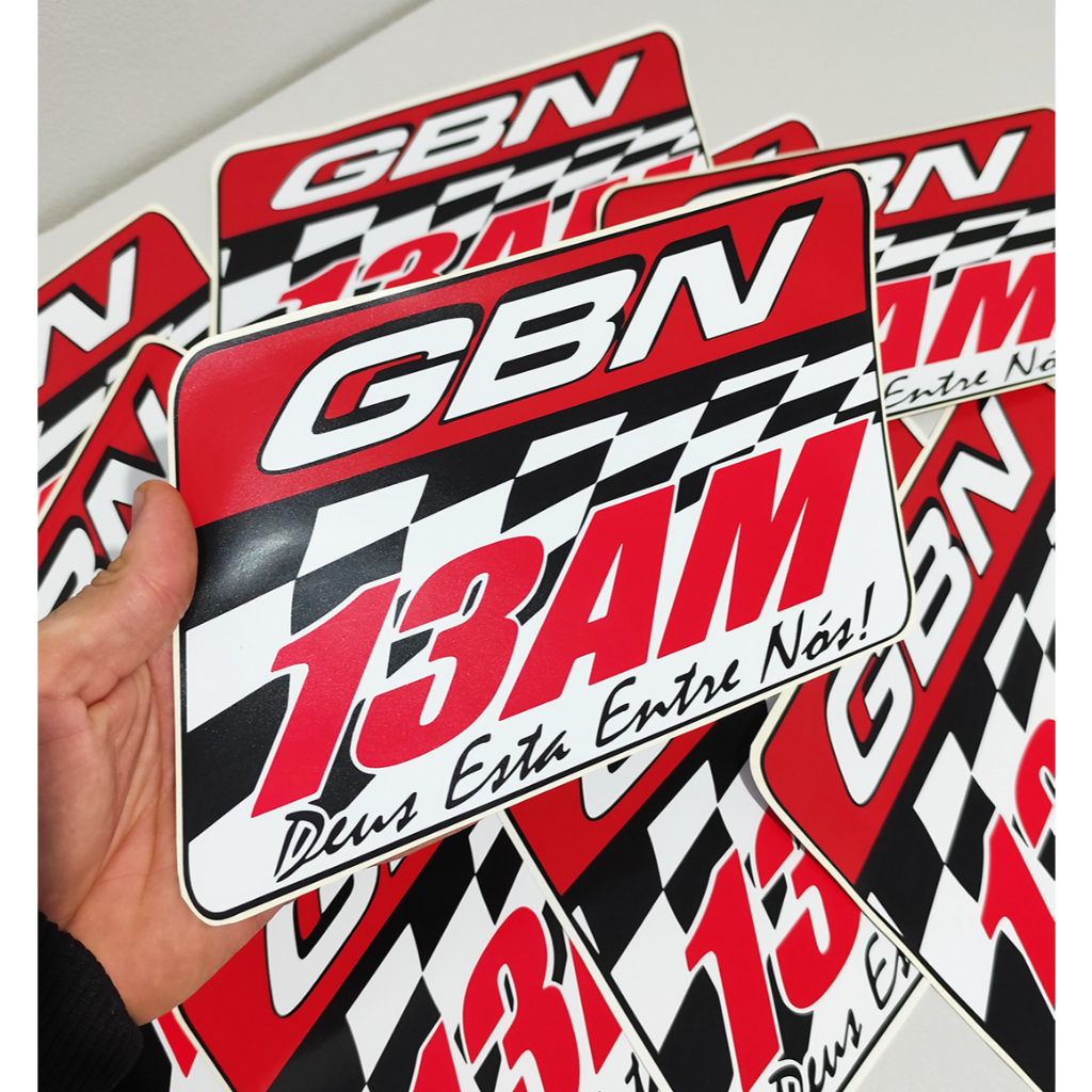 Adesivo Grupo Agrupamento 13AM Caminhão/Carro Adesivo Grupo Agrupamento 13AM Caminhão/Carro