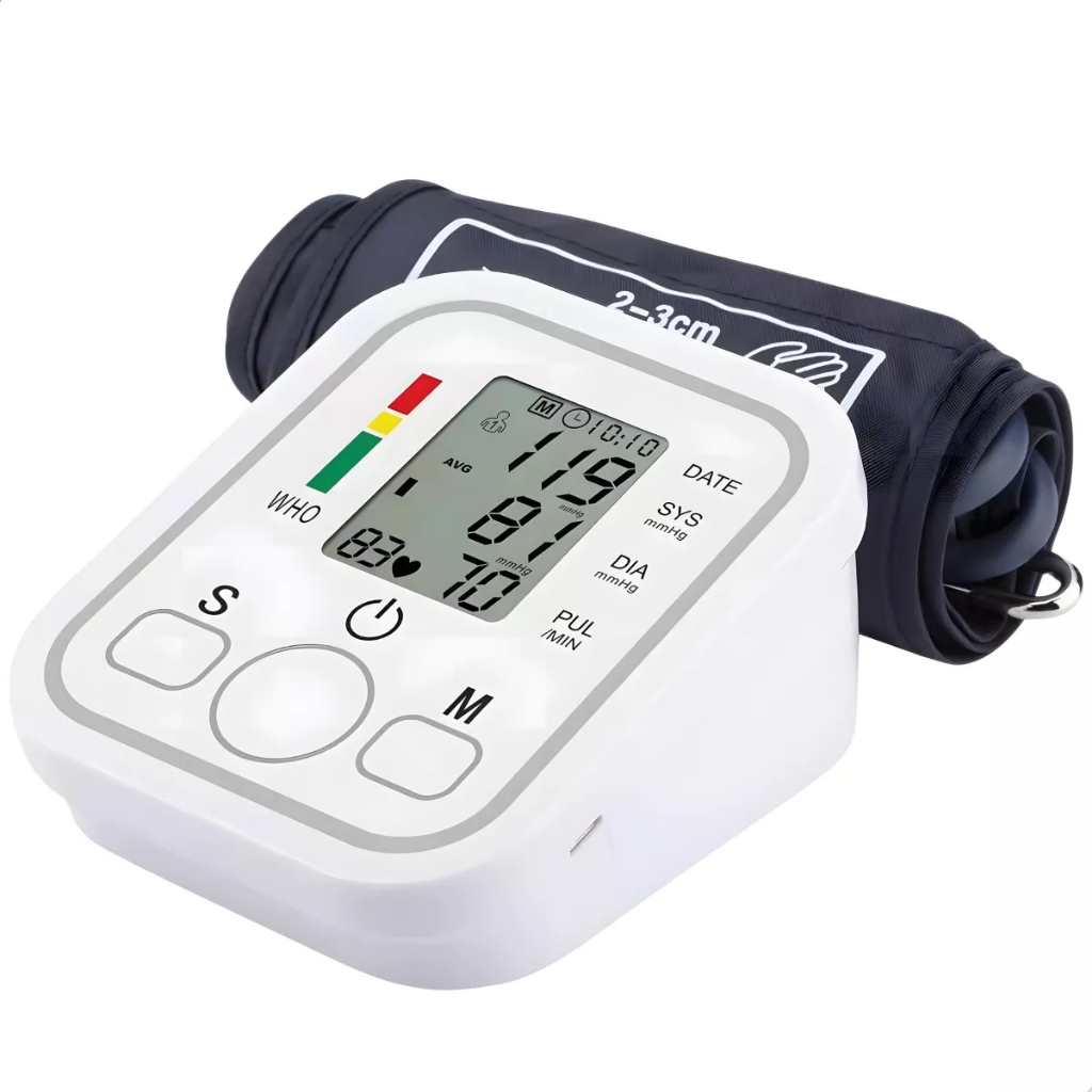 Monitor digital de pressão arterial de braço totalmente automático
