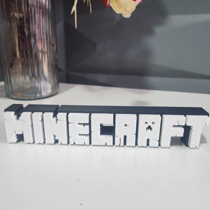 Decoração Minecraft Jogo - 🟩 Placa Minecraft Personalizada – Impressão 3D | Decoração Gamer