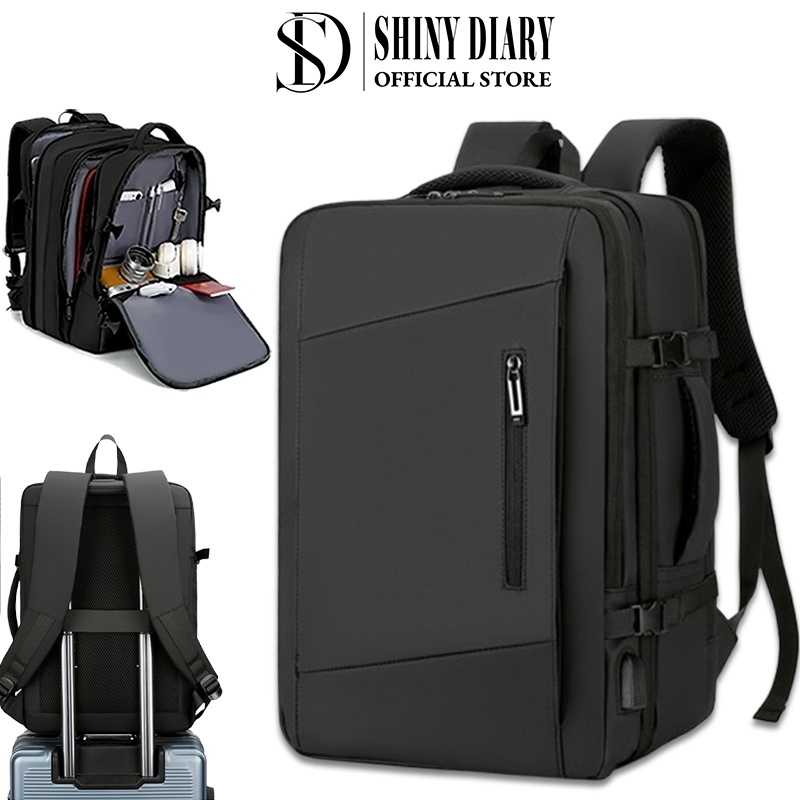 ShiyDiary Mochila de Viagem Masculina e Feminina Impermeável Reforçada Executiva para Notebook em Oferta na Shopee