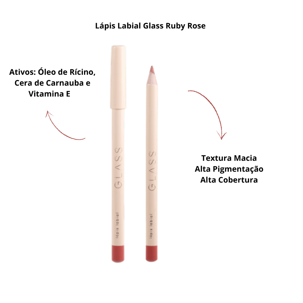 Lápis Labial Glass Ruby Rose