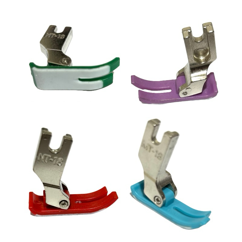 Kit 01/02/03/04 Calcador MT18 Teflon Deslizante Maquina Costura Reta Industrial