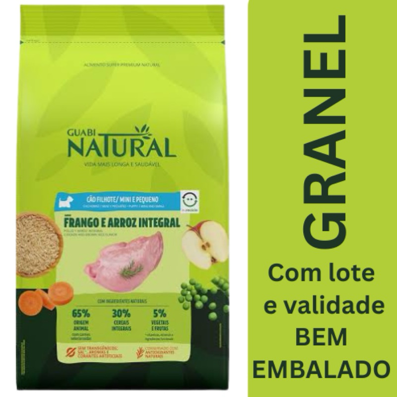 Ração Guabi Natural Raças Pequenas 2,5kg A Granel | Original, Super Embalada, Com Lote, Validade e Frescor