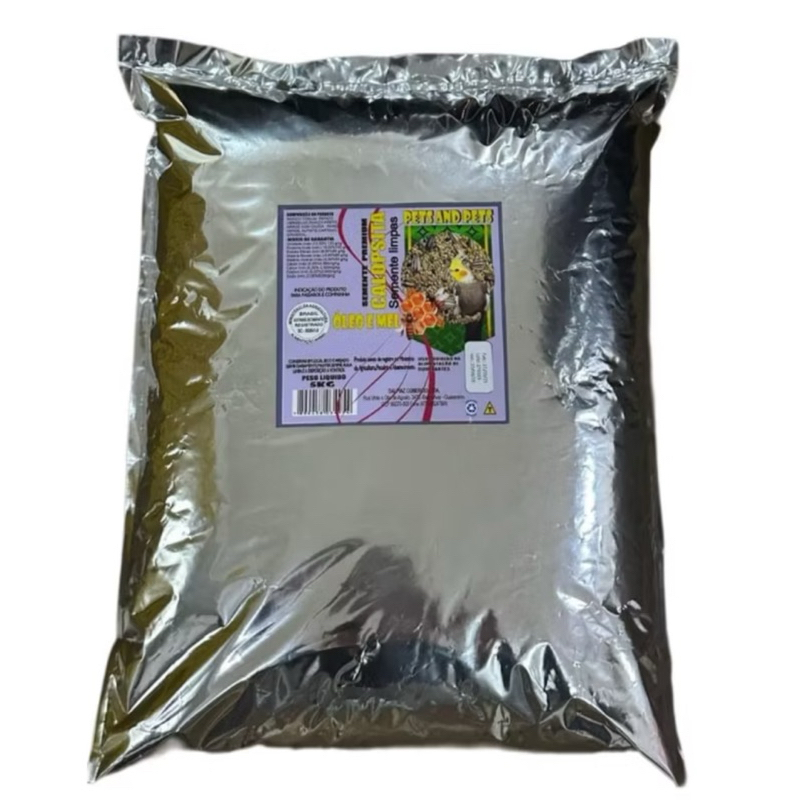 Ração calopsita 5kg Óleo e mel premium Combat Birds 5KG - nutritiva