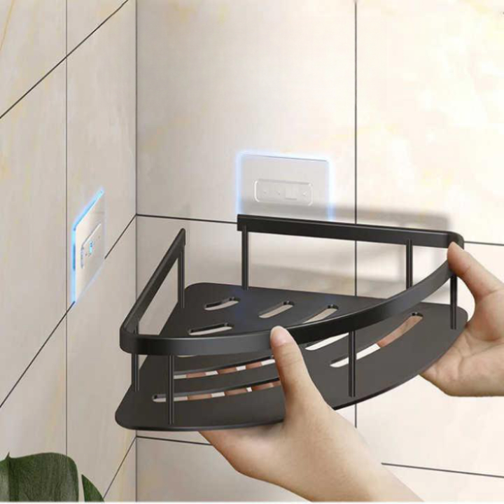 Kit 02 Porta Porta Shampoo Organizador Sem Furos, Shampoo Suporte