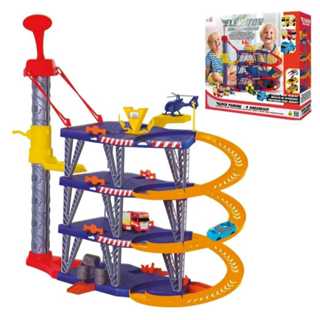 Elevator Mega Parking 4 Andares Carrinho e Helicóptero Brinquedo Menino Samba Toys em Oferta na Shopee