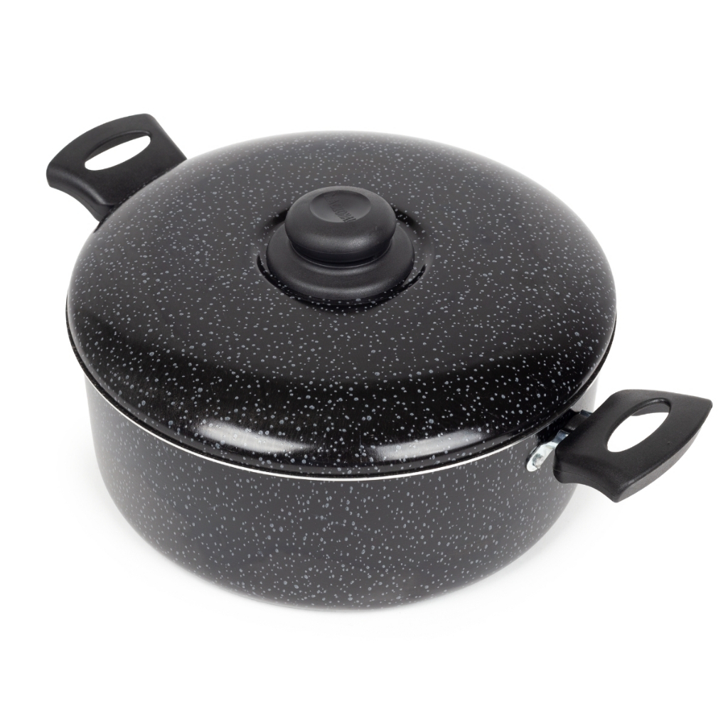 Caçarola Antiaderente Com Tampa 26Cm 5L Preto Nacional em Oferta na Shopee