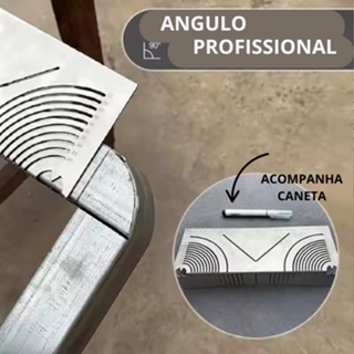 Angulo Para Marcação de Cortes em 90° para Aluminio Metalon Cantoneiras Resistente Caneta Marcação em Oferta na Shopee