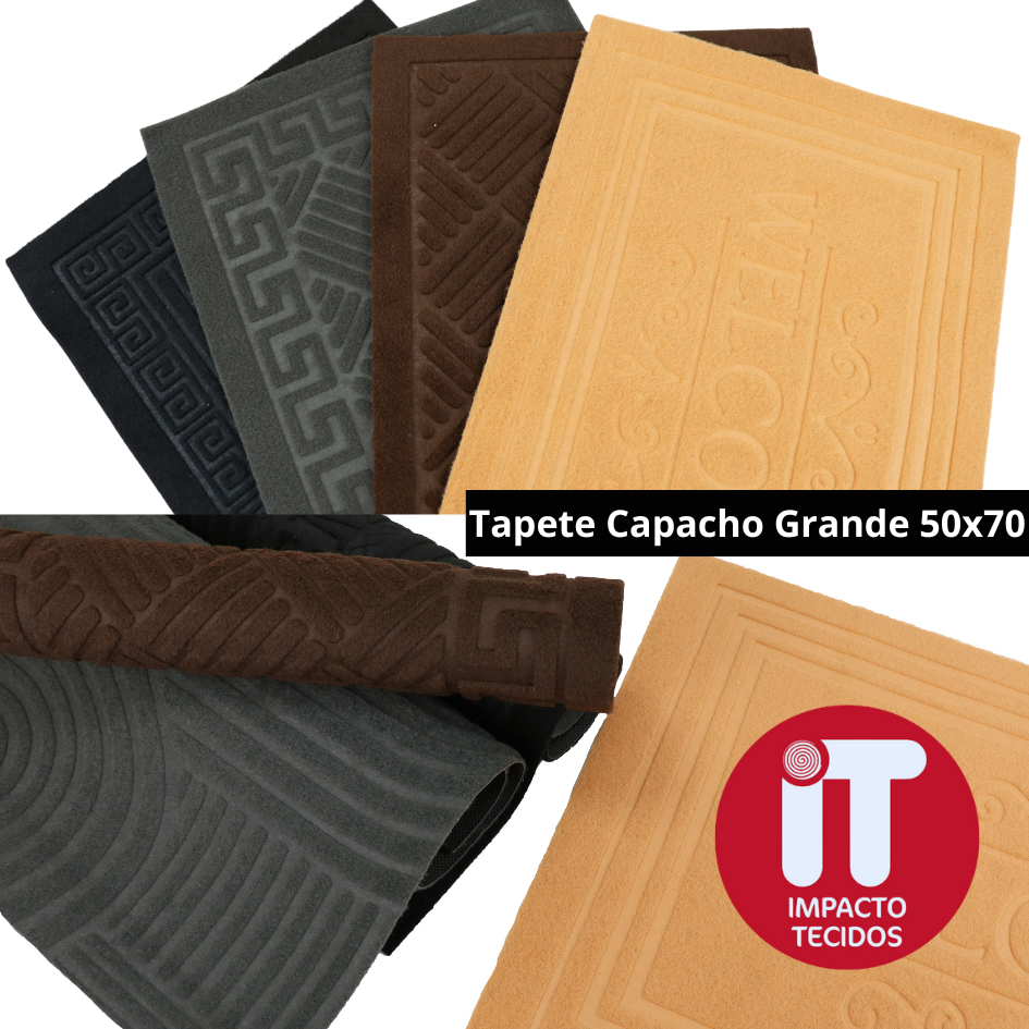 Tapete Capacho Porta Entrada 45x75cm Borracha Antiderrapante Decorativo 60x40cm em Oferta na Shopee