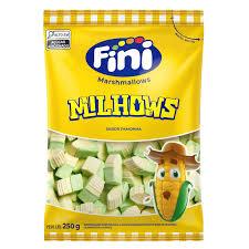 Fini Marshmallow Milhows 250g - Marshmallow milho, pamonha -  Festa Junina, Aniversário, Decoração de Mesa, Fini Festa