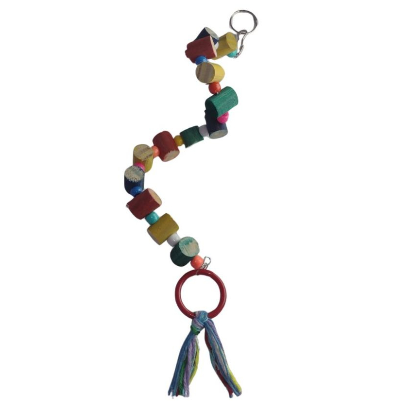 Brinquedo Espiral de Madeira Para Calopsita Pássaros Aves Rinnq Neck Periquitos
