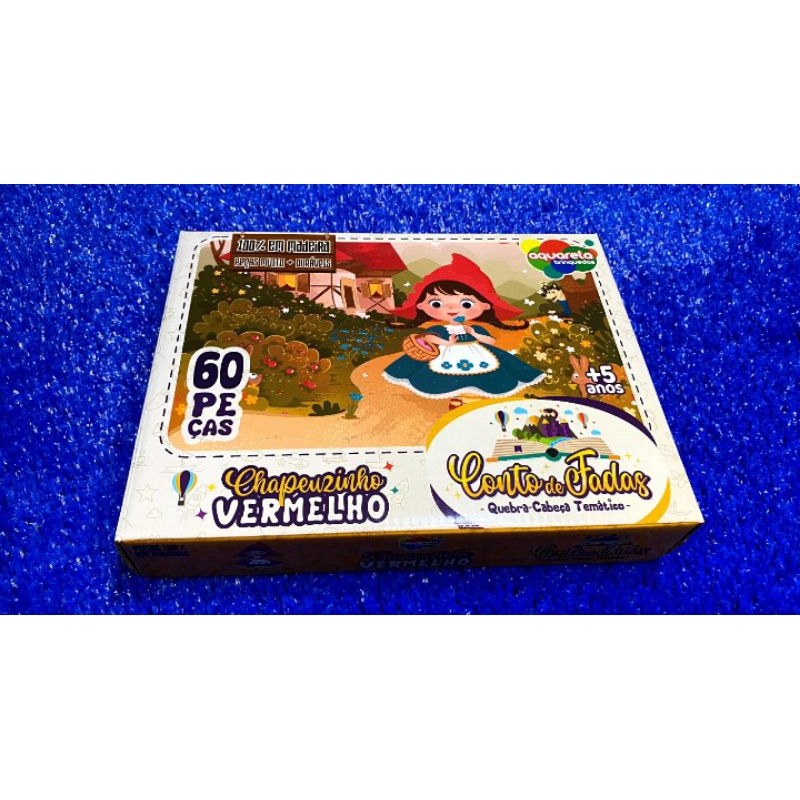 Jogo de Quebra-Cabeça 60 Peças - Chapeuzinho Vermelho