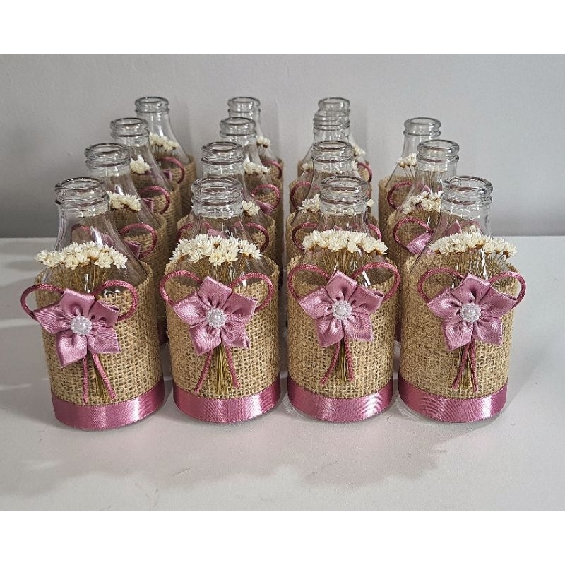 10 Garrafas Decoradas Centro de Mesa Lembrancinha Personalizada decoração