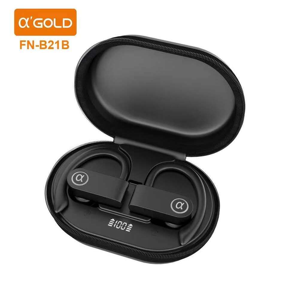 A' Gold FN-B21B Fones de Ouvido sem fio bluetooth redução ruído Sport esporte V5.4 IPX5 prova agua em Oferta na Shopee