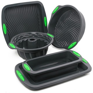 Forma Silicone Premium Resistente Assadeira Bolo Pão Air Fryer Forno Redonda Quadrada Ret…