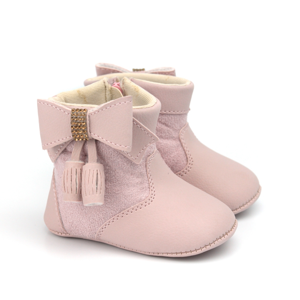 Sapatinho Bebê Menina Charmosa Botinha Macia em Oferta na Shopee