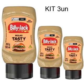Kit 3 molho Billy Jack Tasty  200g em Oferta na Shopee