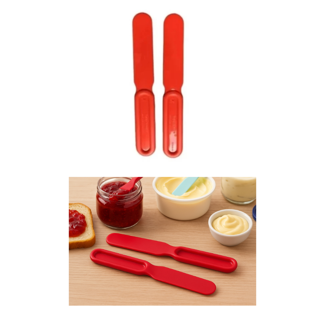 2 Mini Espatula para Geleia Manteiga Maionese Pate Requeijao Pazinha Tupperware
