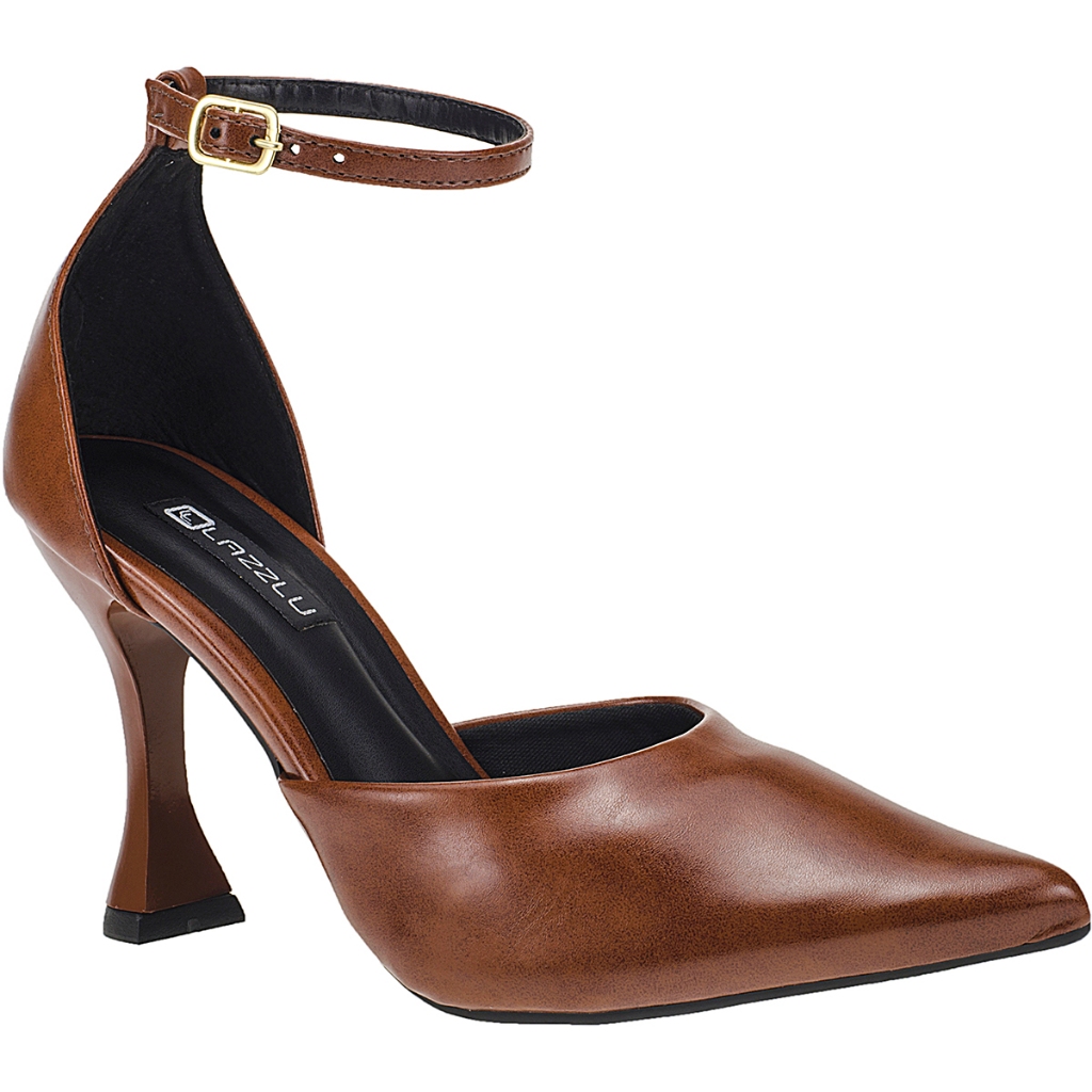 Sapato Feminino Bico Fino Salto Fino Scarpin Slingback - Women Shoes