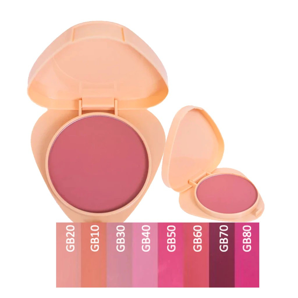 Blush Compacto Ruby Rose Linha Glass Natural e Aveludado