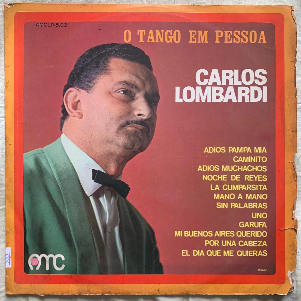 Disco de Vinil LP - Carlos Lombardi: O Tango em Pessoa - 1972