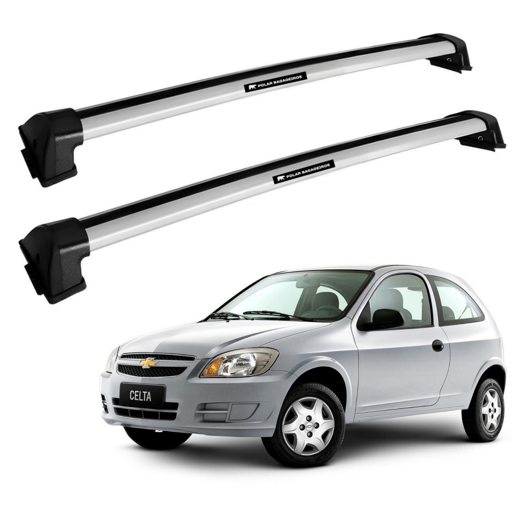 Rack Bagageiro Teto 70kg Chevrolet Celta 2pts Life Spirit
