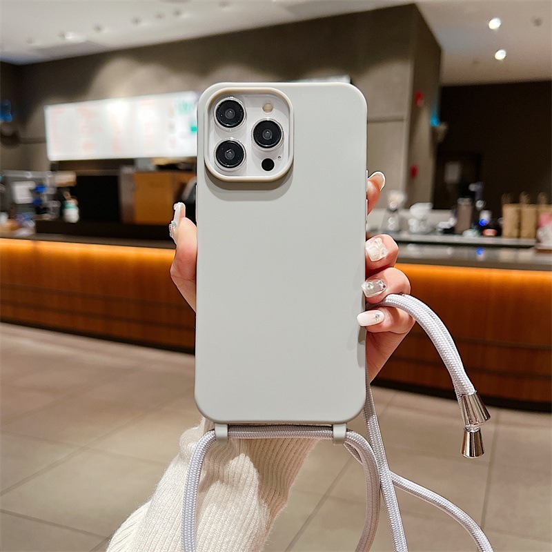 Capa para iPhone com cordão, capa de TPU para iPhone 15/15pro/15promax/16/16pro/16promax/17/17pro/17air/17promax