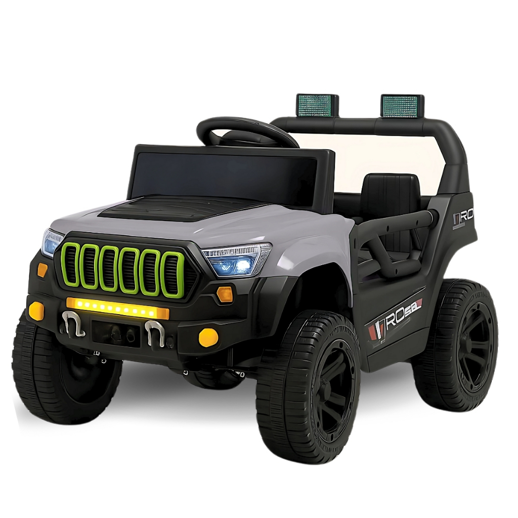 Detalhes do Carro Elétrico Infantil Jipe Titan 12V com Controle Música e Farol