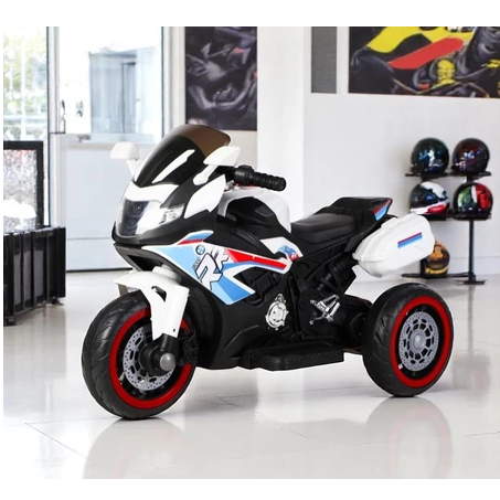 Mini Moto Elétrica Infantil Esportiva Bateria Recarregável Som + Buzina 3 a 6 Anos Até 30kg