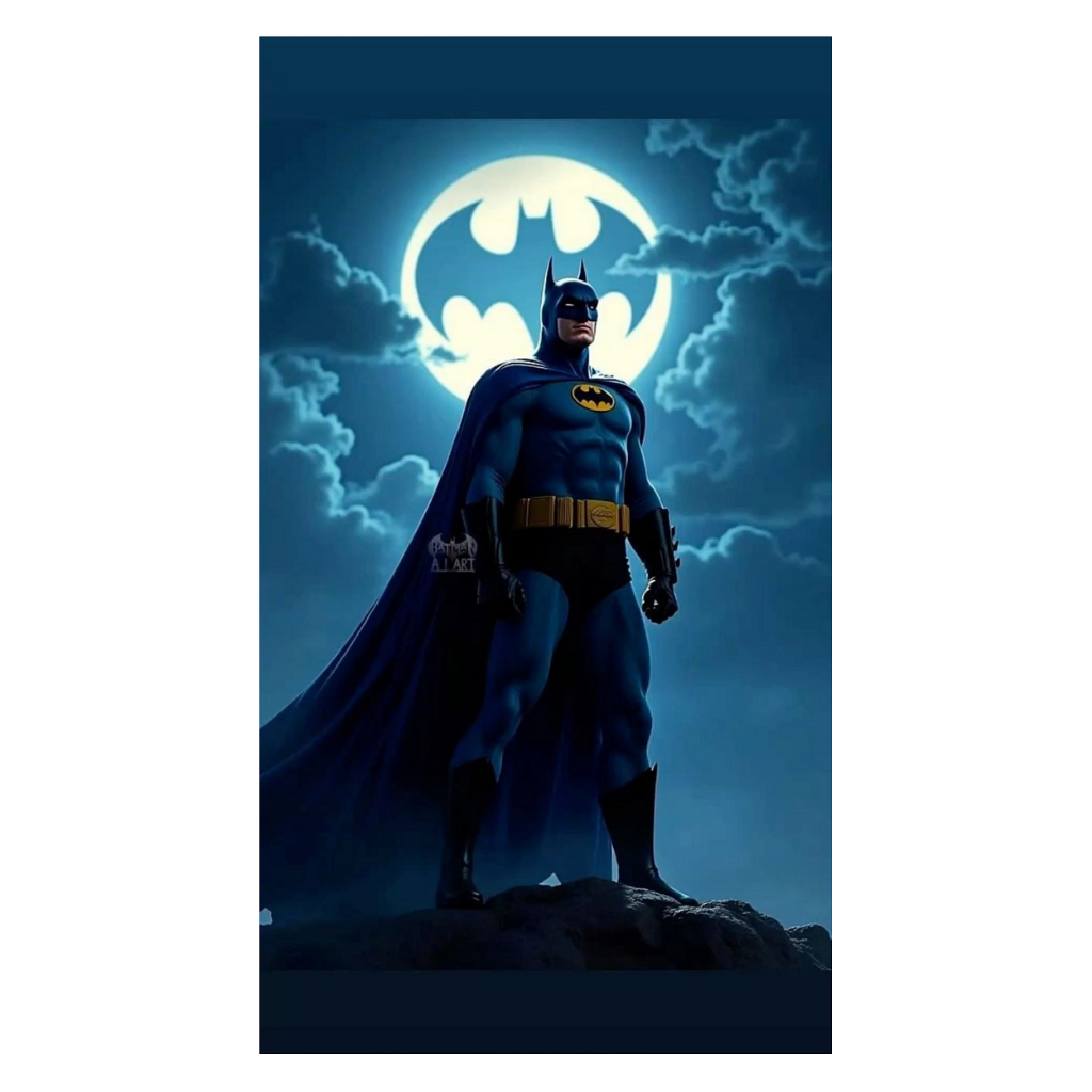 Painel de festa tema batman cavaleiro negro retangular ou romano 2x1
