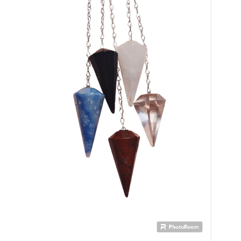 Pêndulo de cristal Reiki pendulo Radiestesia Pendulos pedra pêndulo para mesa radionica
