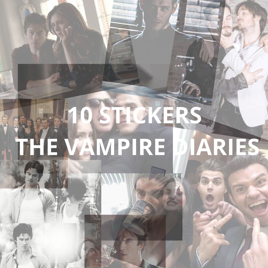 Kit 10 Adesivos Personalizados Sobrenatural, Friends, Brooklyn Nine-Nine, The Vampire Diaries & Stranger Things Stickers