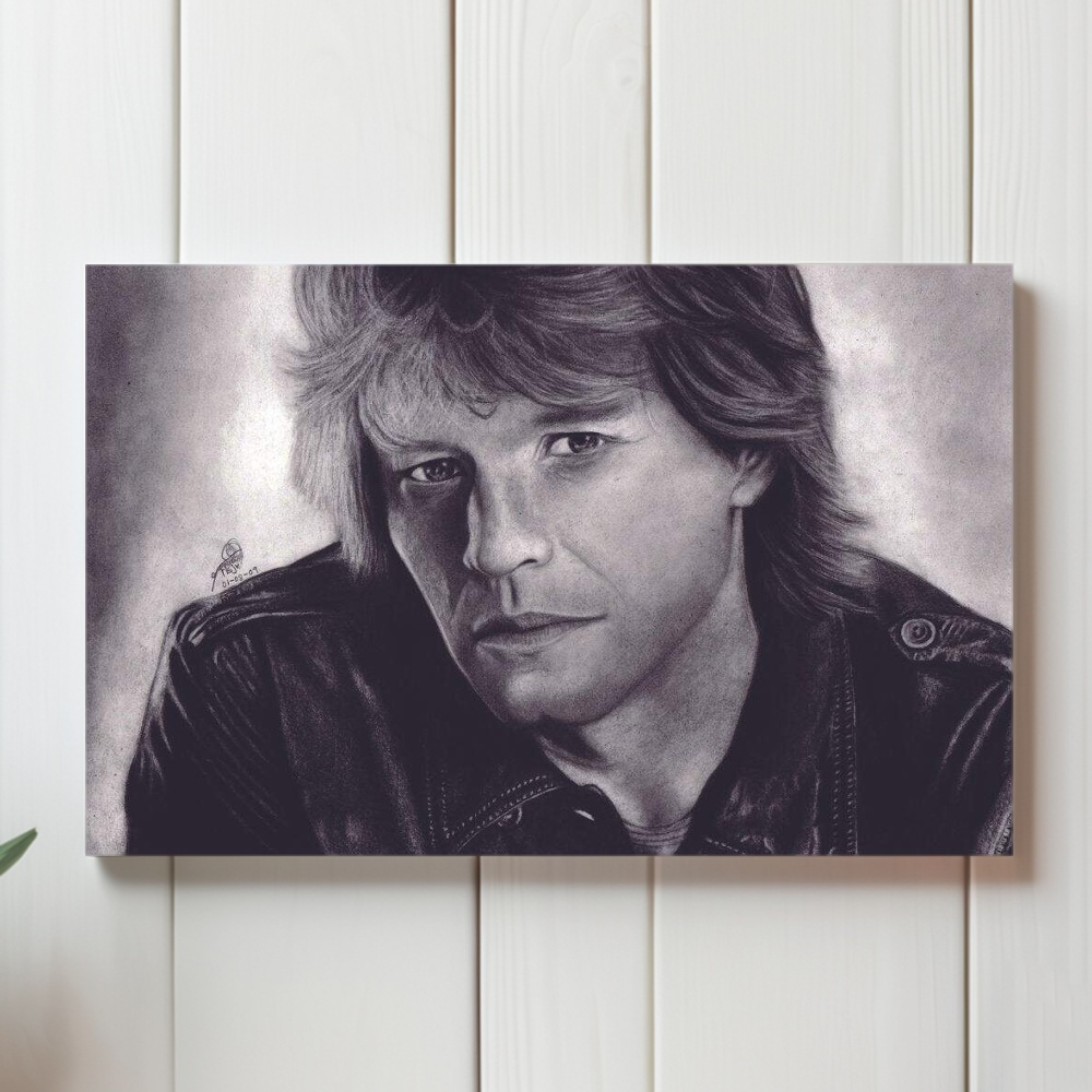Placa Decorativa Bon Jovi 5 (Quadro Placas Decorativas MDF de Bandas e Músicas, Rock)