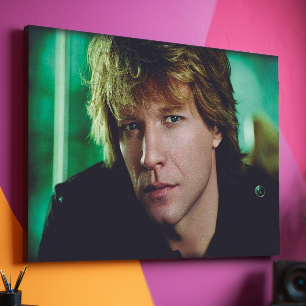 Placa Decorativa Bon Jovi 4 (Quadro Placas Decorativas MDF de Bandas e Músicas, Rock)
