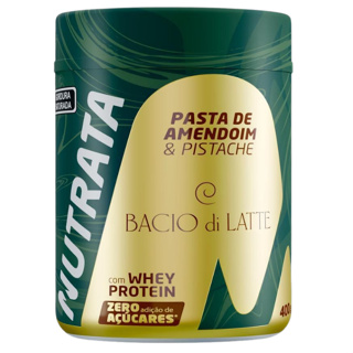 Pasta de Amendoim Pistache Bacio Di Latte 400g - NUTRATA em Oferta na Shopee