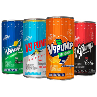 Kit 6x Pré Treino V9 Drink Lata 269ml - SHARK PRO em Oferta na Shopee