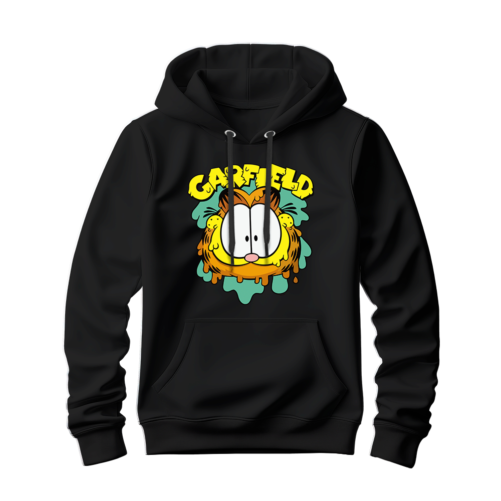 Moletom Canguru Blusa Frio Estampado Feminino Masculino Capuz Blusão Estampado Flanelado Garfield