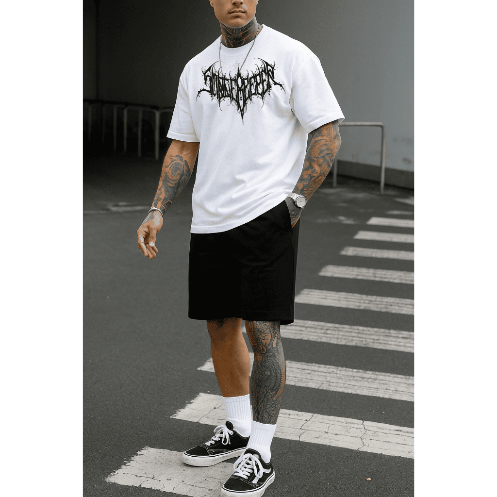 Camiseta Ghostemane Oficial - Estilo Gótico/Metalcore (Preta ou Branca)
